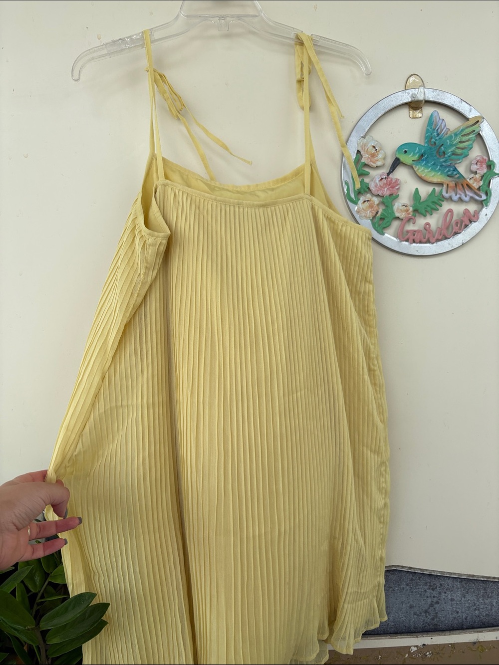 BCBGeneration Yellow Pleated Strapless Sundress - Picture 5 of 8